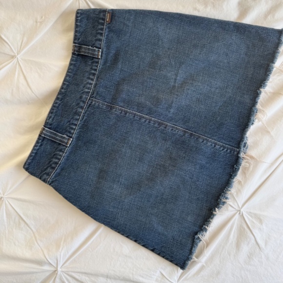 y2k snap denim low-waisted mini skirt - Picture 6 of 9